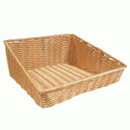 Manne inclinée en polypropylène - couleur naturelle - 50x50x21cm - hygiénique et apte au contact alimentaire
