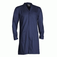 Blouse de travail en coton sans métal - 3 poches - Partner Coverguard - Marine et Gris_0