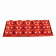 Plaque 15 demi-sphères en silicone Formaflex | Pavoni - N936