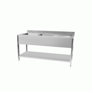 Plonge evier avec sous tablette 1600 x 700 x 950 mm - STSK167R