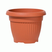 Prosperplast - Pot TERRA 0,5 L - 11x11x8,5 cm, coloris Terre cuite - orange plastique polypropylène ZA3058