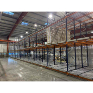 Rayonnage à palettes dynamique idéal pour l'entreposage des denrées périssables ou des marchandises