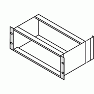 SCHROFF Equerre 19'' type F sans trous de préhension pour joint inox - Equerre 19" 5UH O.GR. 2PCS SCHROFF Equerre 19'' type F sans trous de préhension pour joint inox - Equerre 19" 5UH O.GR. 2PCS