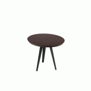 Stones Fauteuil Sherry, design moderne, assise en velours marron et pieds en métal peint, dimensions 74 x 75 x 69 cm, idéal pour un salon contempora