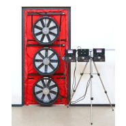 Système d'infiltrométrie gros volumes 3 ventilateurs - conforme ISO 9972 (RT2012, BBC) - BLD Minneapolis-Multi-STD avec manomètres DG-1000_0