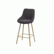 Tabouret haut Noma Sitwel tissu anthracite disponible en livraison rapide_0