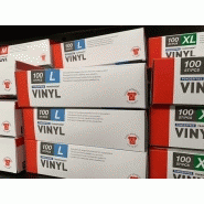 100 gants d\'examens à usage unique CE en vinyle non poudré 100 gants d\'examens à usage unique CE en vinyle non poudré