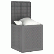 Boîte de rangement Gris clair 55 x 53 x 57 cm Polypropylène - 8721288596949