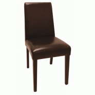 Chaise de restaurant en simili cuir - dos droit - plusieurs coloris - structure bouleau massif Chaise de restaurant en simili cuir - dos droit - plusieurs coloris - structure bouleau massif