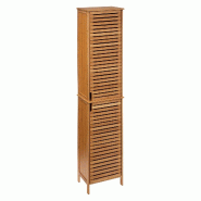 FIVE - Meuble de salle de bain en bambou à 2 portes 32,5 x 24 x 170 cm - marron Bambou JJ4464