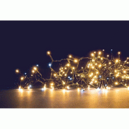 Guirlande Flicker Light 340 leds blanc chaud+60 leds blanc pur flash 9m