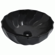 Helloshop26 - Lavabo 46 x 17 cm céramique noir 02_0002631 - 3000101281534