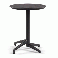 Mod. MOON Table de bar Ø60 cm Anthracite Pliable Extérieur PPL Dehors Restaurant Jardin - gris 983