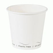 Nvase ECOLOMIQUE - 50 Pcs - Gobelet en carton Eden blanc - Ø80 mm, Hauteur: 92 mm, sans plastique - blanc en carton NVS210GCWBEDEN8