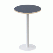 RestooTab - Mange-debout Rome blanc Ø60cm bleu fes fenix chants couleur bois - bleu Bois manufacturé TB-ROMFF1-R60M-BL.FES-BOI