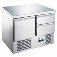 Saladette réfrigérée dessus inox - 2 tiroirs + 1 porte GN 1/1 | Afi - AAS901-2D
