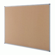 Tableau en liège 90x120cm - cadre aluminium anodisé - kit de fixation inclus