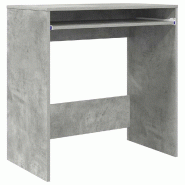 VidaXL Bureau Gris béton 77,5 x 43 x 79 cm Bois d'ingénierie Modèle Solaris Plus - 869517
