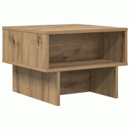 VidaXL Table basse Chêne artisanal 48 x 46 x 35 cm Bois d'ingénierie Modèle Atlas Core Pro - 8000235