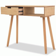 VidaXL Table console Bois de pin massif 80 x 30 x 72 cm Marron Modèle Nova Urban - 244739