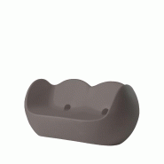 Canapé design in & out BLOSSY - gris argile