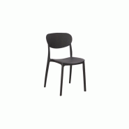 Chaise de jardin Luma Noir – MTF – Polypropylène – 3EXN0027