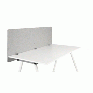 Cloison acoustique de bureau FLEXMIUT D 160 cm gris clair hjh OFFICE - gris multi-matériau 891009