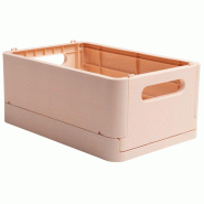 Exacompta - Réf. 27131D - Carton de 4 caisses pliables, casiers, multi-usages SMARTCASE - Livrées à plat, dimensions non pliées : Prof.27,6 x larg