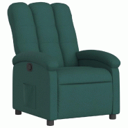 Fauteuil inclinable Vert foncé Tissu Modèle Yervaria - 371733