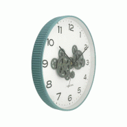 Horloge murale ronde Open Gear bleu et vert jungle Karlsson - 8714302775536