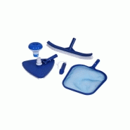 Kit d'entretien 5 accessoires bleu pour piscine