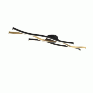 Plafonnier LED 35W 4300lm réglable laiton mat/noir mat - Trio - Blaze - doré métal 4017807539912