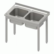 Plonge (évier) - Largeur M (L=810-1210mm) - 2 bacs Inconnue PLGLM2bac