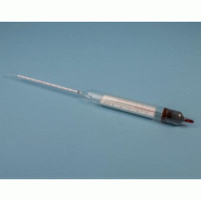 Saccharimètre 10-20 ºBrix avec thermomètre - Ref.: KLJ024 Saccharimètre 10-20 ºBrix avec thermomètre - Ref.: KLJ024