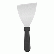 Stalgast Spatule à pâte en acier inoxydable, manche en plastique noir, L. 118 mm - KK2905118