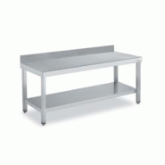 Tables Inox de Travail DISTFORM Premium avec Dosseret et Etagère - Profondeur 600 mm longueur 1700 mm - QM160170 Tables Inox de Travail DISTFORM Premium avec Dosseret et Etagère - Profondeur 600 mm longueur 1700 mm - QM160170