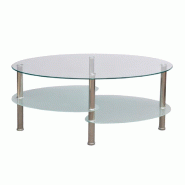 VidaXL Table basse avec design exclusif Blanc  Modèle Atlas Plus - 240508