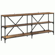 VidaXL Table console Bois ancien 180 x 30 x 75 cm Bois d'ingénierie Modèle Aero Classique - 881905