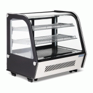 Vitrine de comptoir réfrigérée économe en énergie Série G noire 120L - Polar - GP292