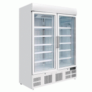 Vitrine réfrigérée négative deux portes avec bandeau lumineux Série G 920L | Polar - GH507