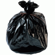111021 - sacs poubelle noirs - 110 litres - 70 x 110 cm, 21 microns
