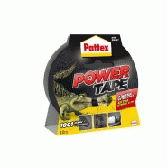 Adhésif PATTEX réparation toile multiusage, power tape l.10 m x l.51 mm, noir