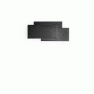 Applique murale LED 36 W 2880 lm 3000 K, série 6750, aluminium noir, design moderne et géométrique pour éclairage intérieur - Perenz - noir 6750 N LC