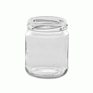 Pot en verre cylindrique 500g (385ml) TO63