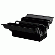 Boîte à outils portable 3 niveaux 5 plateaux 45 x 20 x 34.5 cm poignée antidérapante compacte industriel en acier noir 21_0006974 - noir métal 30 Boîte à outils portable 3 niveaux 5 plateaux 45 x 20 x 34.5 cm poignée antidérapante compacte industriel en acier noir 21_0006974 - noir métal 30