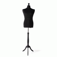 Buste homme couture pied tripode - noir