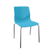 Chaise empilable avec dossier flexible et forme organique - foursure 44