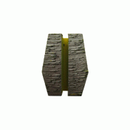 DIAMWOOD EXPERT EN EQUIPEMENT Segment de ponçage diamanté Gr 16 fixation Schwamborn - béton très dur ou chape - Diamwood - gris acier 3664100201759