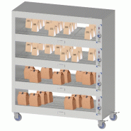Etagère chauffante mobile 180 4 étagères chauffantes | Casselin - CECM180