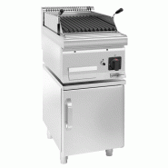 Grill à gaz en pierre de lave  - Grille inclinable - Soubassement avec 1 porte inclus  - Mario 700 | GGM -GLGK400-E-UBK400-E